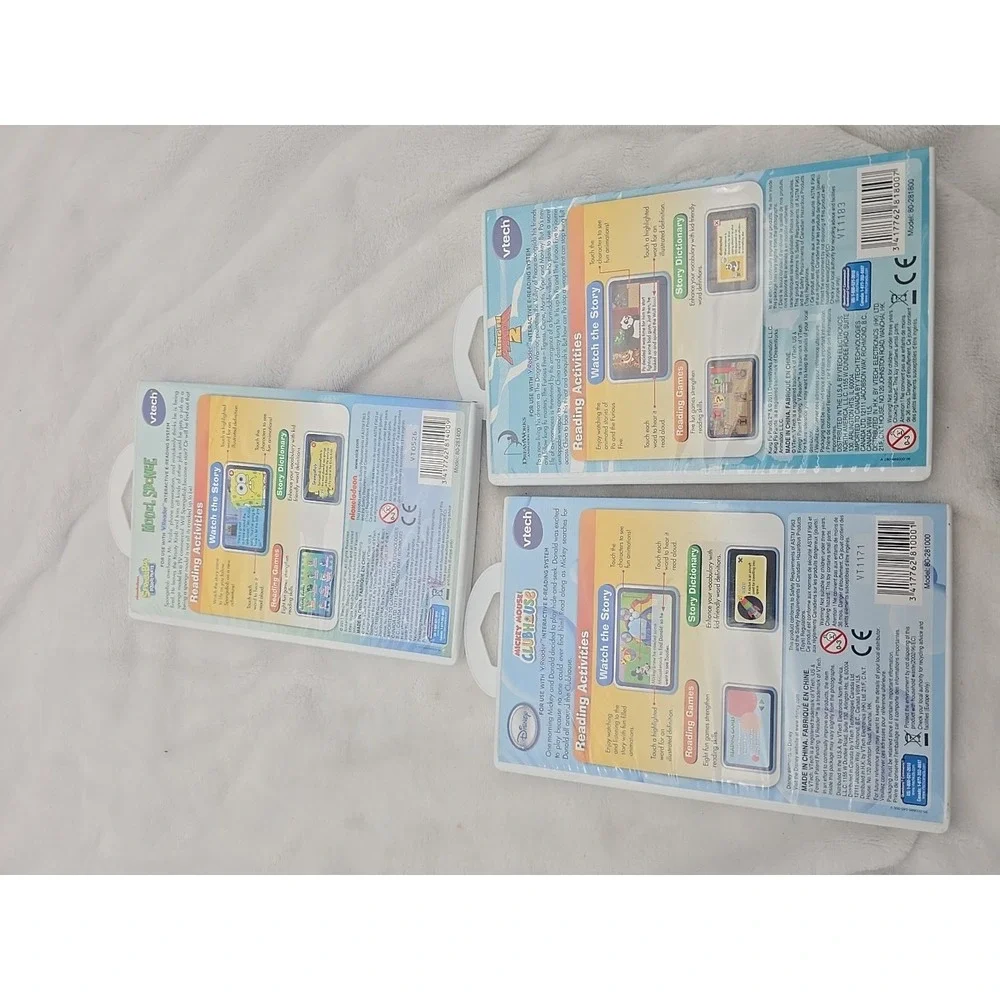 Vtech‎ DISNEY Mickey Mouse,  SpongeBob And Kung Fu Panda 2   Vreader